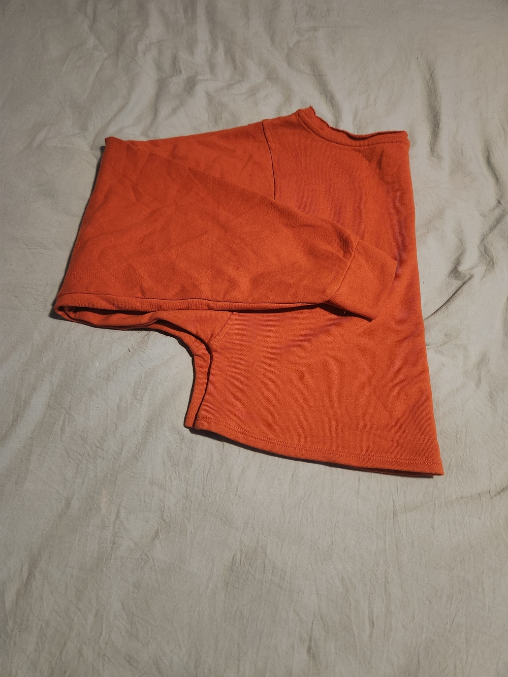 Women Orange Crop Top